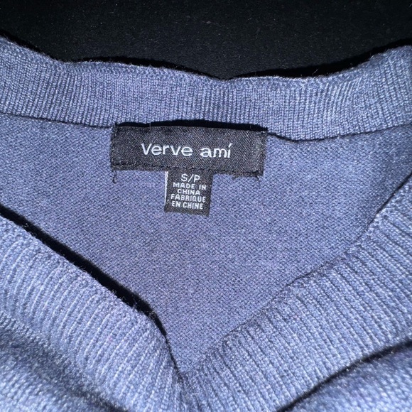Light Blue Sweater with Side Grommets - Picture 3 of 4